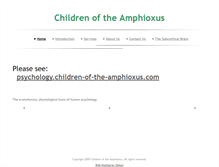 Tablet Screenshot of children-of-the-amphioxus.com